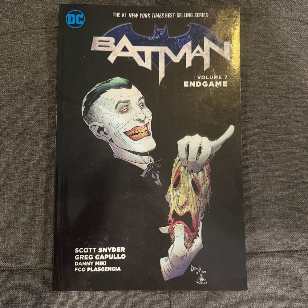 DC Batman Graphic Novel with Black and Gray Cover